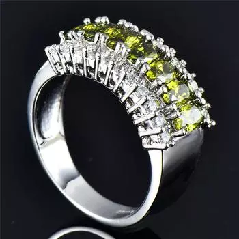Модные рождественские подарки, маркизы огранки, оливково-зеленые, цвета шампанского, женские кольца на палец, ювелирные изделия 6 оливковое зеленый