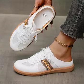 Модные сандалии Half Set Casual Shoes Casual Искусственная кожа Легкие прогулочные кроссовки Минималистская обувь для женщин 36