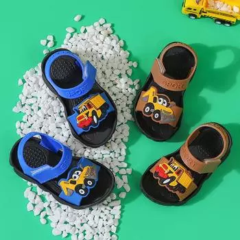 Модные сандалии Сандалии для мальчиков Детские сандалии Детские шлепанцы Сандалии Модные сандалии 30-31 чёрный