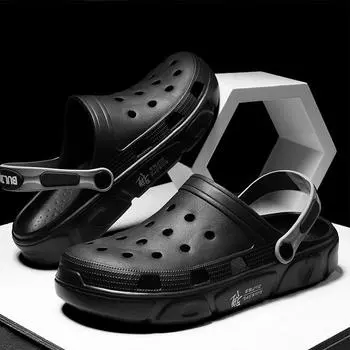 Модные сандалии унисекс, женские сандалии большого размера, пляжная обувь, мужская садовая обувь, женская садовая обувь 36 чёрный