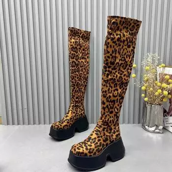 Модные сапоги для женщин, износостойкие, модные, зимние, новые, нескользящие, 2024, высококачественные, с молнией сзади, женские, выше колена, сапоги Botines Mujer 35 хаки