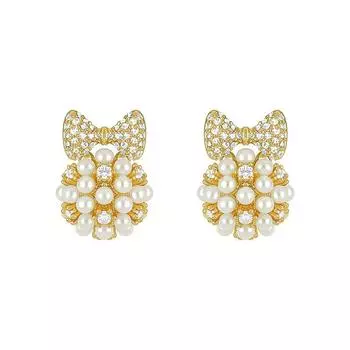 Модные серьги-бантики, элегантные женские серьги, новые трендовые серьги