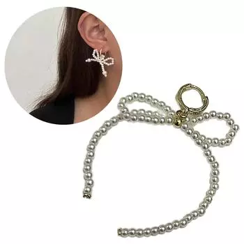 Модные серьги-бантики, бисерные украшения для ушей, уникальные висячие серьги, изящные украшения для ушей, подарок для модного любителя B