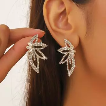 Модные серьги для женщин Дамы золотой