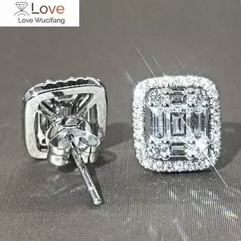 Модные серьги-гвоздики для женщин, сверкающие кристаллы циркония, аксессуары для свадебной церемонии, нежный женский подарок на помолвку