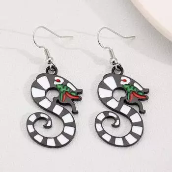 Модные серьги-гвоздики для женских украшений чёрный