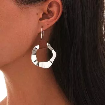 Модные серьги-гвоздики для женских украшений серебряный