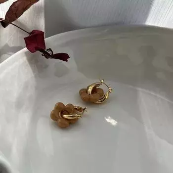Модные серьги-гвоздики с цветочным темпераментом, женский дизайн, холодный ветер, легкие, роскошные, высокие, чувственные, уникальные серьги