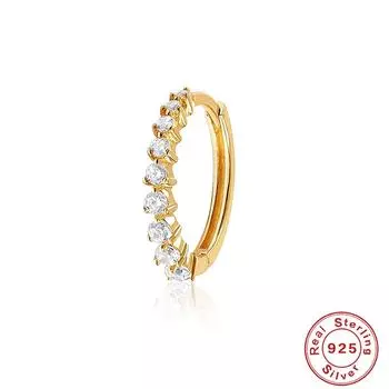 Модные серьги Ins Wind S925 Sterling Silver Earbone Rings Простые классические универсальные серьги с бриллиантами Серьги Серьги женские 925 silver