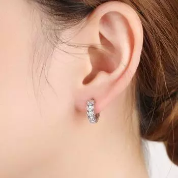 Модные серьги из стерлингового серебра 925 пробы, серьги с кристаллами для женщин, корейские серебряные украшения, новые женские