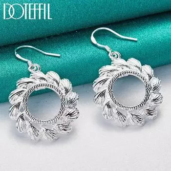 Модные серьги из стерлингового серебра 925 пробы