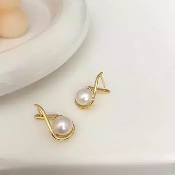 Модные серьги-капли для женщин, нишевые серьги золотой