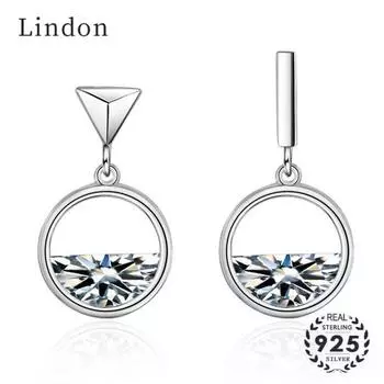 Модные серьги-капли Lindon, ювелирные изделия для женщин с геометрической формой, серьги с цирконом, подарки для свадебной вечеринки