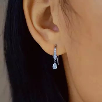 Модные серьги-капли с кисточками, женские серьги с кристаллами и цирконами, простые праздничные украшения для вечеринок, подарки как