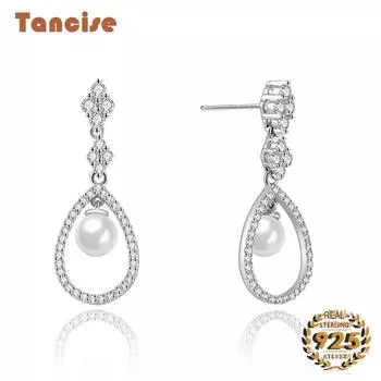 Модные серьги-капли Tancision с цирконом для свадебной вечеринки женщин