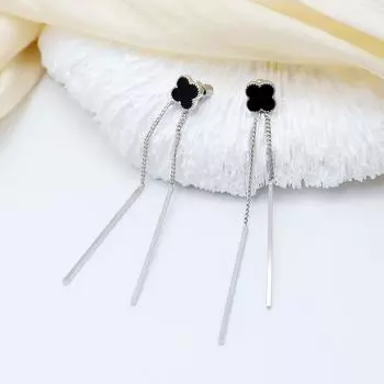 Модные серьги-кисточки с четырьмя листочками клевера Senior Sense Of Exquisite Hundred With Earrings Delicate Female Earrings