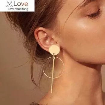 Модные серьги-клипсы, геометрические серьги для женщин, висячие серьги без отверстий, современные ювелирные изделия