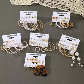 Модные серьги-кольца для женщин, элегантные геометрические круглые серьги-гвоздики с цирконием, модные ювелирные изделия