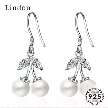 Модные серьги Lindon с цирконием для женщин, ювелирные украшения для свадебной вечеринки, серьги