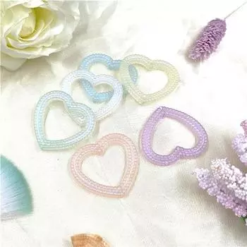 Модные серьги, ожерелье, большие бусины «Любовь», вертикальные отверстия, аксессуары из бисера, ювелирный материал, 10 шт., акрил, макароны, цвет, выдолбленные ювелирные изделия разноцветный