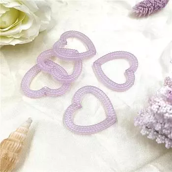 Модные серьги, ожерелье, макарон, цвет, сделай сам, ювелирный материал ручной работы, выдолбленные аксессуары из бисера, 10 шт., акриловые ювелирные аксессуары с вертикальным отверстием фиолетовый