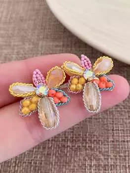 Модные серьги-подвески для женщин разноцветный