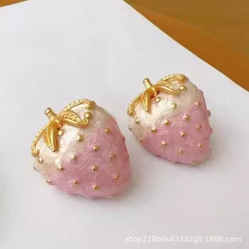 Модные серьги-подвески для женщин розовый