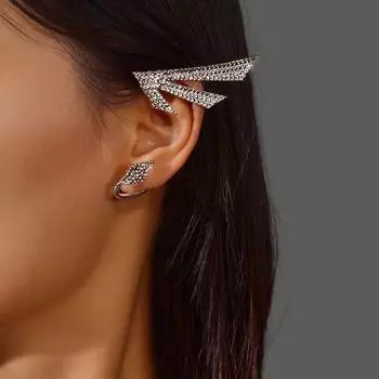Модные серьги-подвески Elf Ear, супер фея High-End Wind без сережек, встроенный зажим для ушной раковины