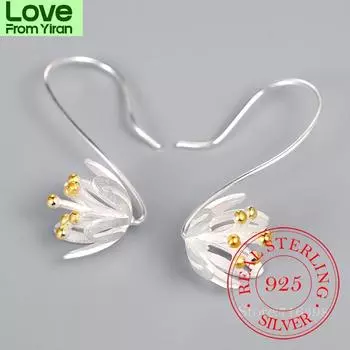 Модные серьги-подвески из стерлингового серебра 925 пробы для женщин Ювелирные изделия стерлингового серебра - Ювелирные изделия Pendientes Mujer Moda Orecchini