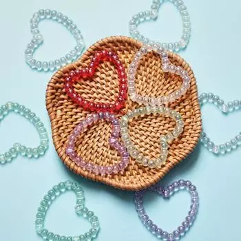 Модные серьги ручной работы с сердцем любви, сделай сам, ювелирные аксессуары, серьги, дизайн для браслета, ожерелья, 39,6*36,8 мм, акрил 10Pcs разноцветный