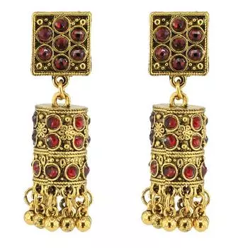 Модные серьги с бриллиантами в стиле ретро, персонализированные серьги с кисточками в этническом стиле в виде птичьей клетки Ид аль-Фитр Лассер Байрам