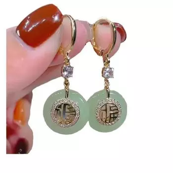 Модные серьги с кисточками из циркония в китайском стиле для женщин