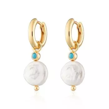 Модные серьги с жемчугом неправильной формы в стиле барокко для женщин из стерлингового серебра 925 пробы, серьги-кольца, подвески, платовые свадебные украшения