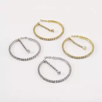 Модные серьги Серьги в форме буквы С золотой