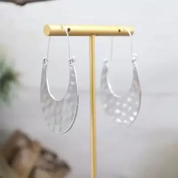 Модные серьги-шармы для женщин серебряный