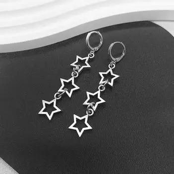 Модные серьги со звездами, серьги со звездами богини, серьги со звездами колдовства, очаровательные висячие серьги, вечерние ювелирные изделия в стиле хип-хоп, подарки Style 1