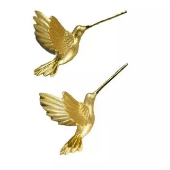 Модные серьги в виде голубя мира, золотистого цвета, в форме птицы, украшения для ушей для девочек золотой