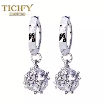 Модные серьги женский куб любовь милые серьги любовь серьги белый