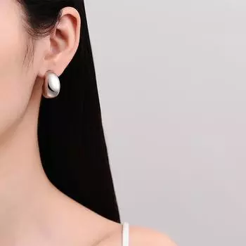 Модные серьги Золотые полукруглые С-образные полые серьги для женщин