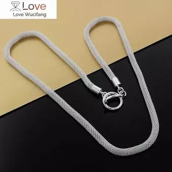 Модные серебряные ожерелья 925 пробы для женщин в стиле ретро, рождественские подарки, свадебные вечеринки, изысканные ювелирные изделия класса люкс