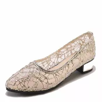 Модные сетчатые босоножки на низком каблуке для женщин, закрытые каблуки, летние дышащие женские повседневные босоножки, классные женские босоножки 5 чёрный