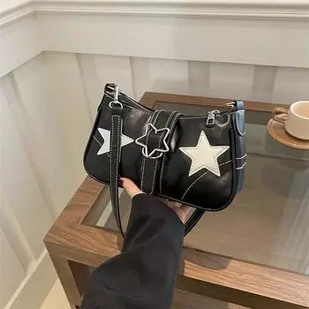 Модные сексуальные красотки 2024 года, звезды, новая повседневная джинсовая цепочка, переносная сумка через плечо для женщин темно-коричневого