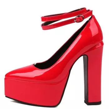 Модные сексуальные женские туфли на высоком каблуке с острым носком, туфли-лодочки на ремешках, черные, красные, белые, на каблуке, для вечеринок, для танцев, в полоску, женские, большого размера 46 34 чёрный