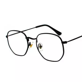 Модные шестиугольные мужские и женские поляризационные солнцезащитные очки с большой металлической полной оправой и двойным мостом для вождения, линзы для близорукости по рецепту