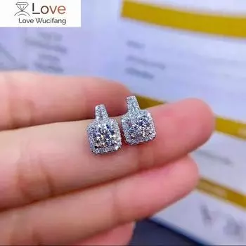 Модные шикарные серьги-гвоздики для женщин, блестящие циркониевые подарочные аксессуары для помолвки, нежные женские свадебные украшения