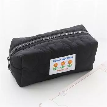 Модные школьные принадлежности, подарочные аксессуары, сумки для ручек, милая сумка для ручек, сумка для канцелярских принадлежностей, пенал с цветочным принтом белый