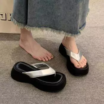 Модные шлепанцы для женщин, шлепанцы, женские тапочки, высокие сандалии с премиум-новинкой из ЭВА, модный тренд 2024 года, роскошь 35