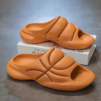 Модные шлепанцы, повседневная обувь инновационного дизайна, мужские легкие домашние тапочки с мягкой подошвой, высококачественные эксклюзивные фирменные шлепанцы 40-41