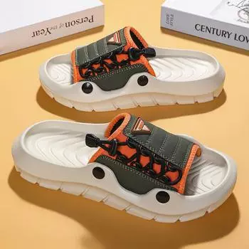 Модные шлепанцы, повседневная обувь инновационного дизайна, мужские легкие домашние тапочки с мягкой подошвой, высококачественные эксклюзивные фирменные шлепанцы 36