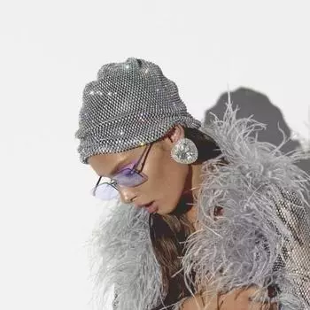 Модные шляпы Осенне-зимние трендовые аксессуары Шляпы Стразы Растягивающиеся шляпы для вечеринок Рождественские шляпы-котелки adjustable